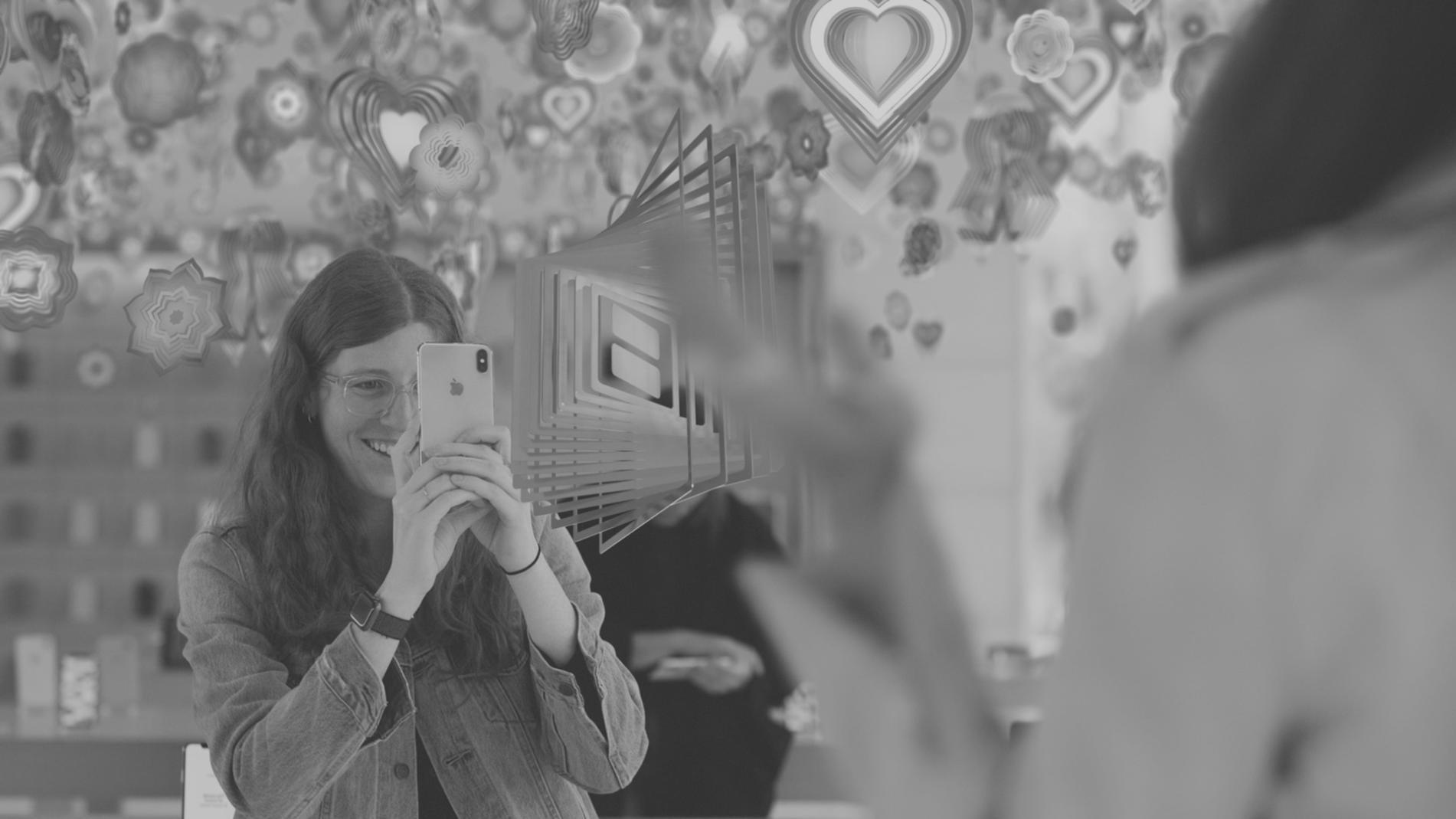 AR tabanlı etkileşimli oyun mekaniği görseli